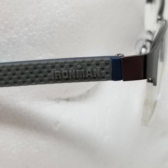 Foster Grant Ironman Glasses Frames Only IM1001 GUN color w Case & Cloth - Picture 3 of 10